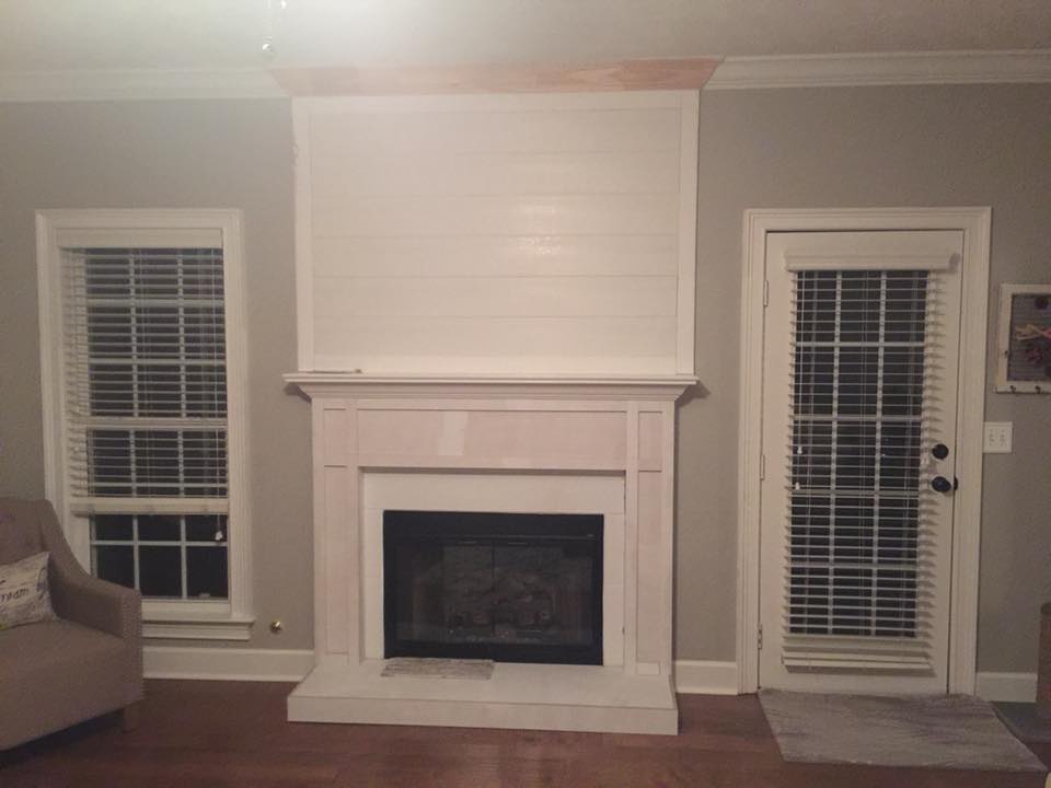 Home Fireplace & Mantel Remodeling & Painting Completed
