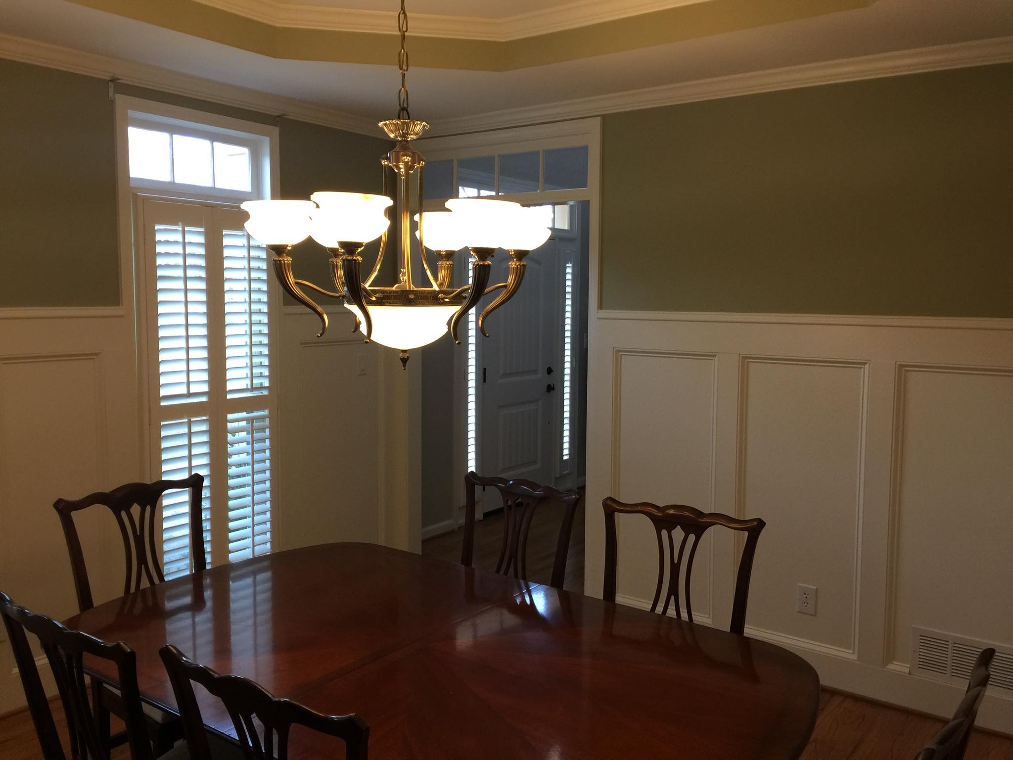 Complete Dining Room Judges Paneling Installation 4