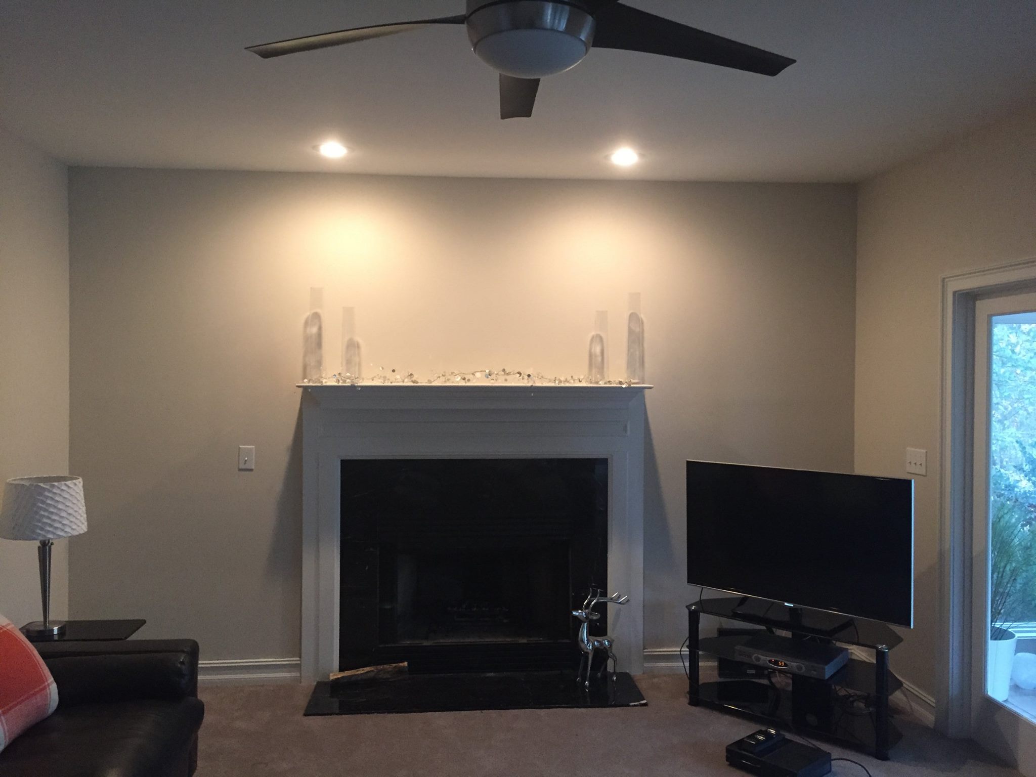 Fireplace Frame & Mantle Redesign & Painting near Peachtree City Before
