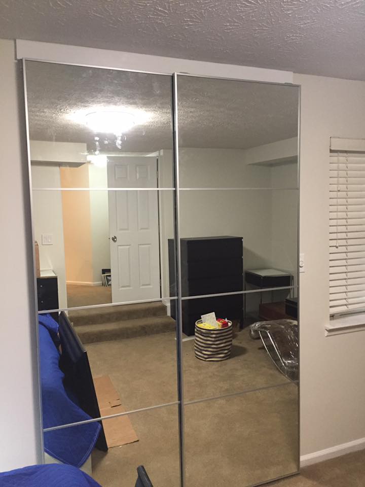 Closet Mirror Doors Installation near Peachtree City 3