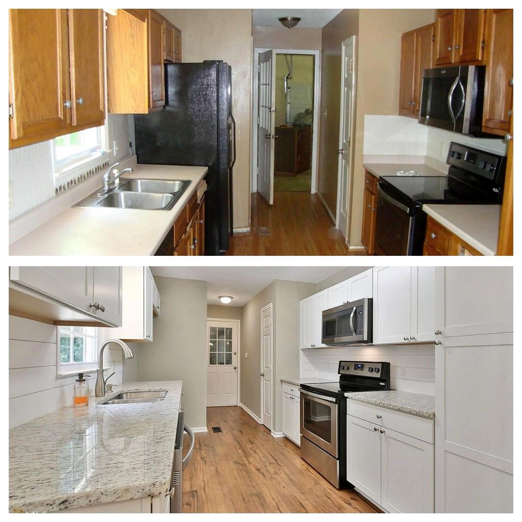 Before and After of Complete Kitchen Remodeling near Peachtree City