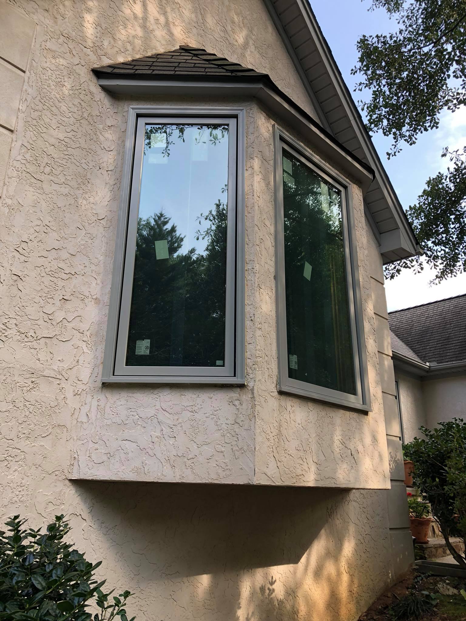 Complete Glass Window Installation Exterior View 1