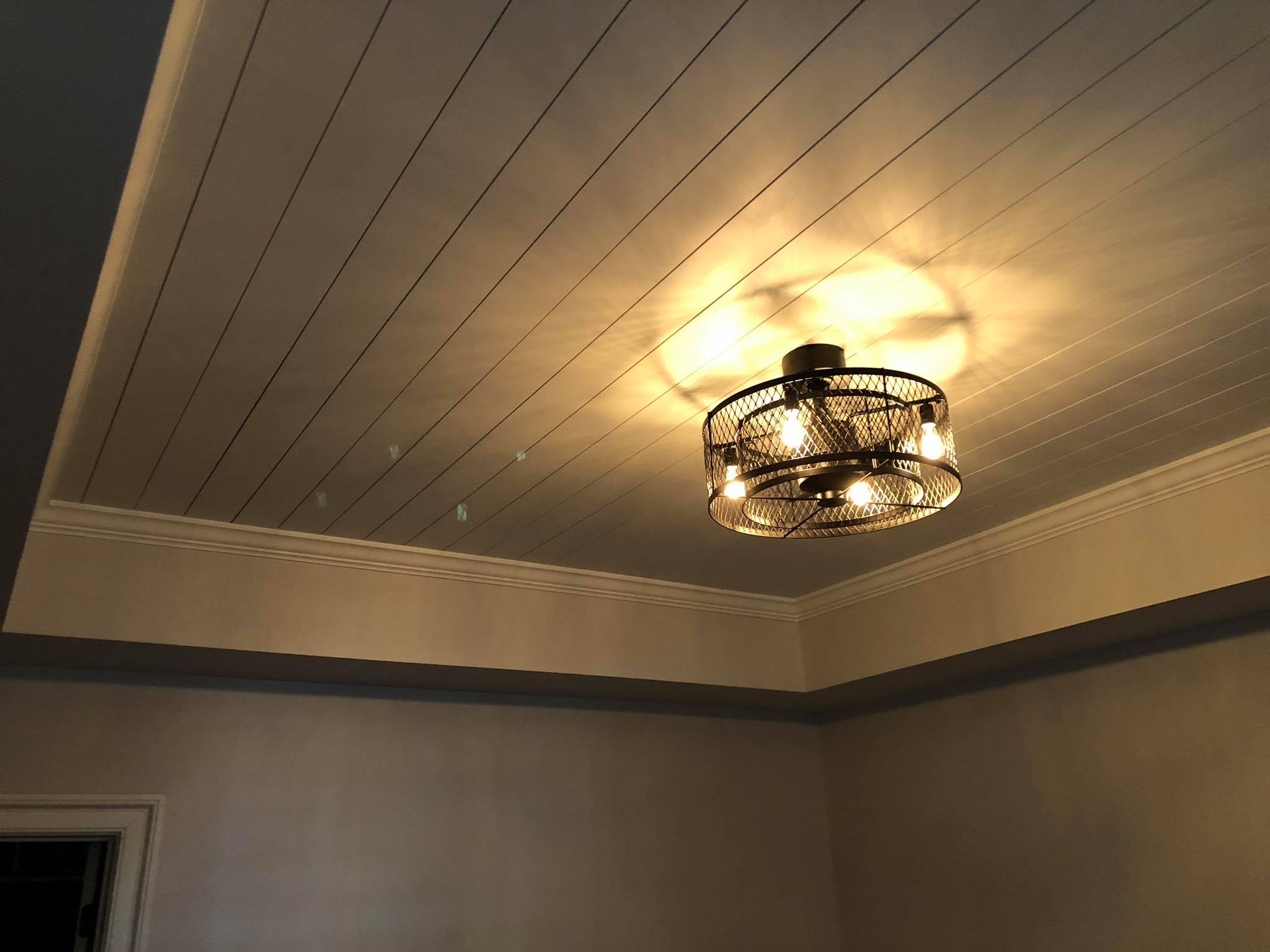 Shiplap Ceiling Installed 2