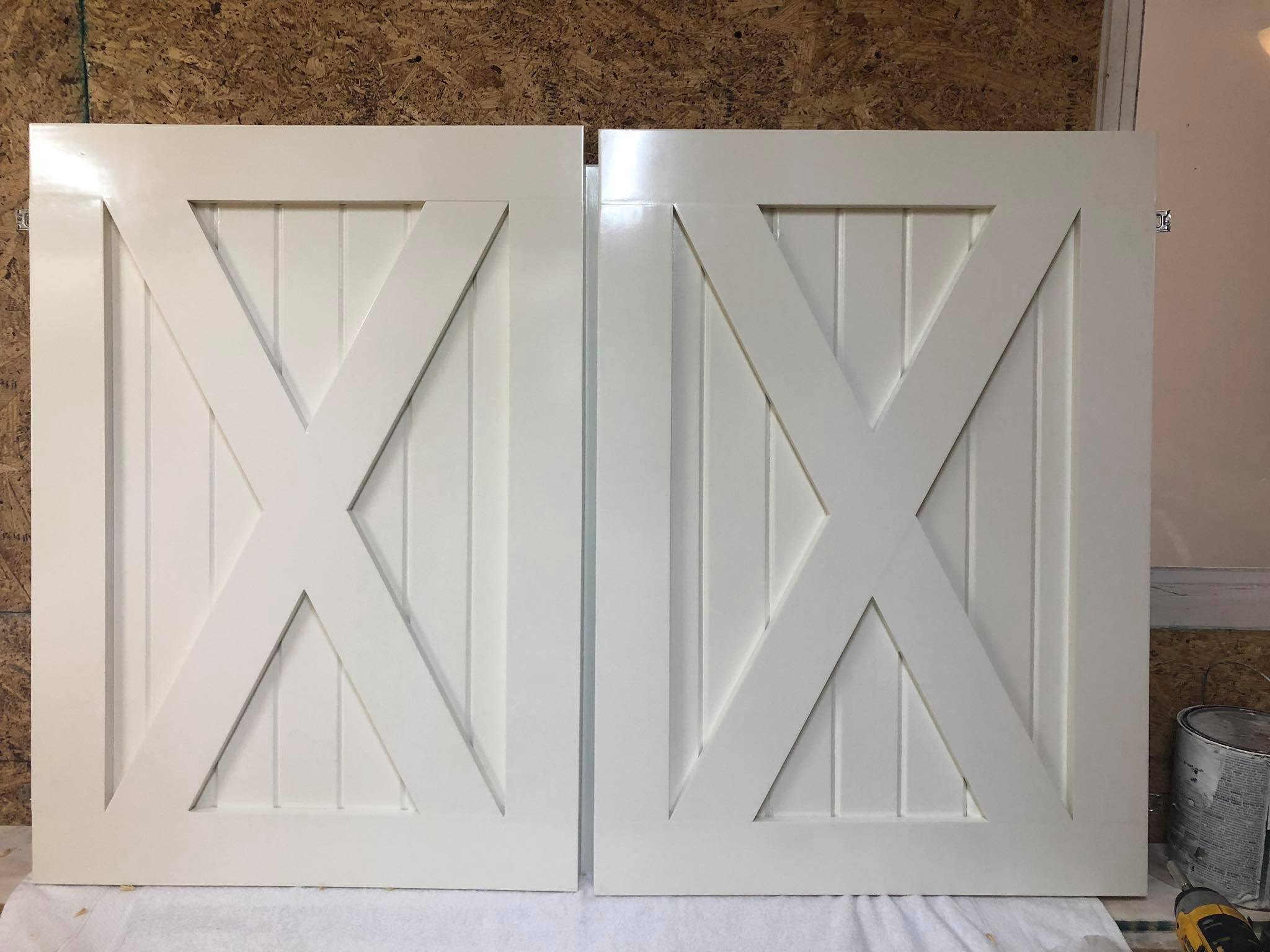 Custom Made Cabinet Doors Painted White 1
