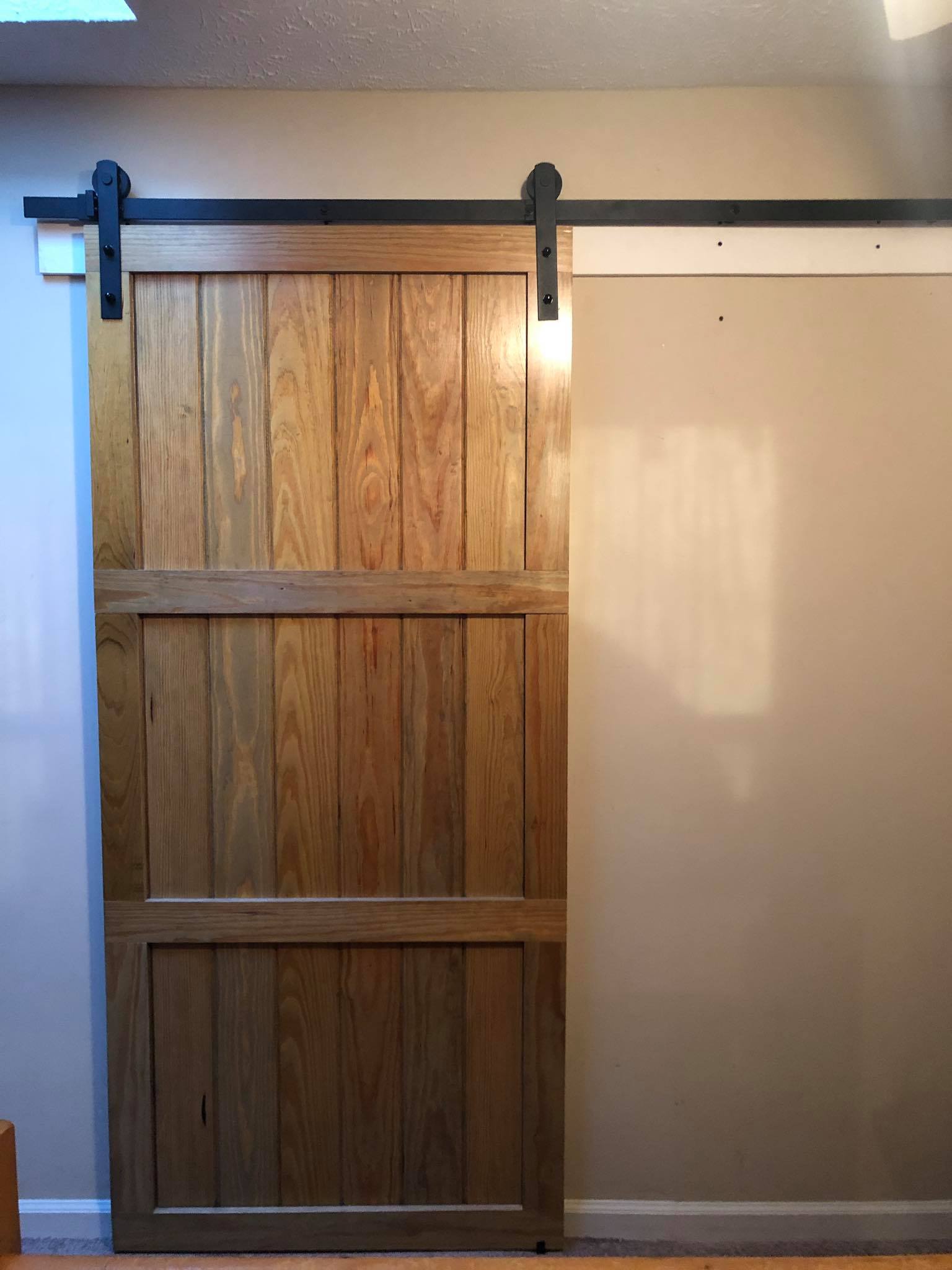 Custom Barn Style Door Installed 4
