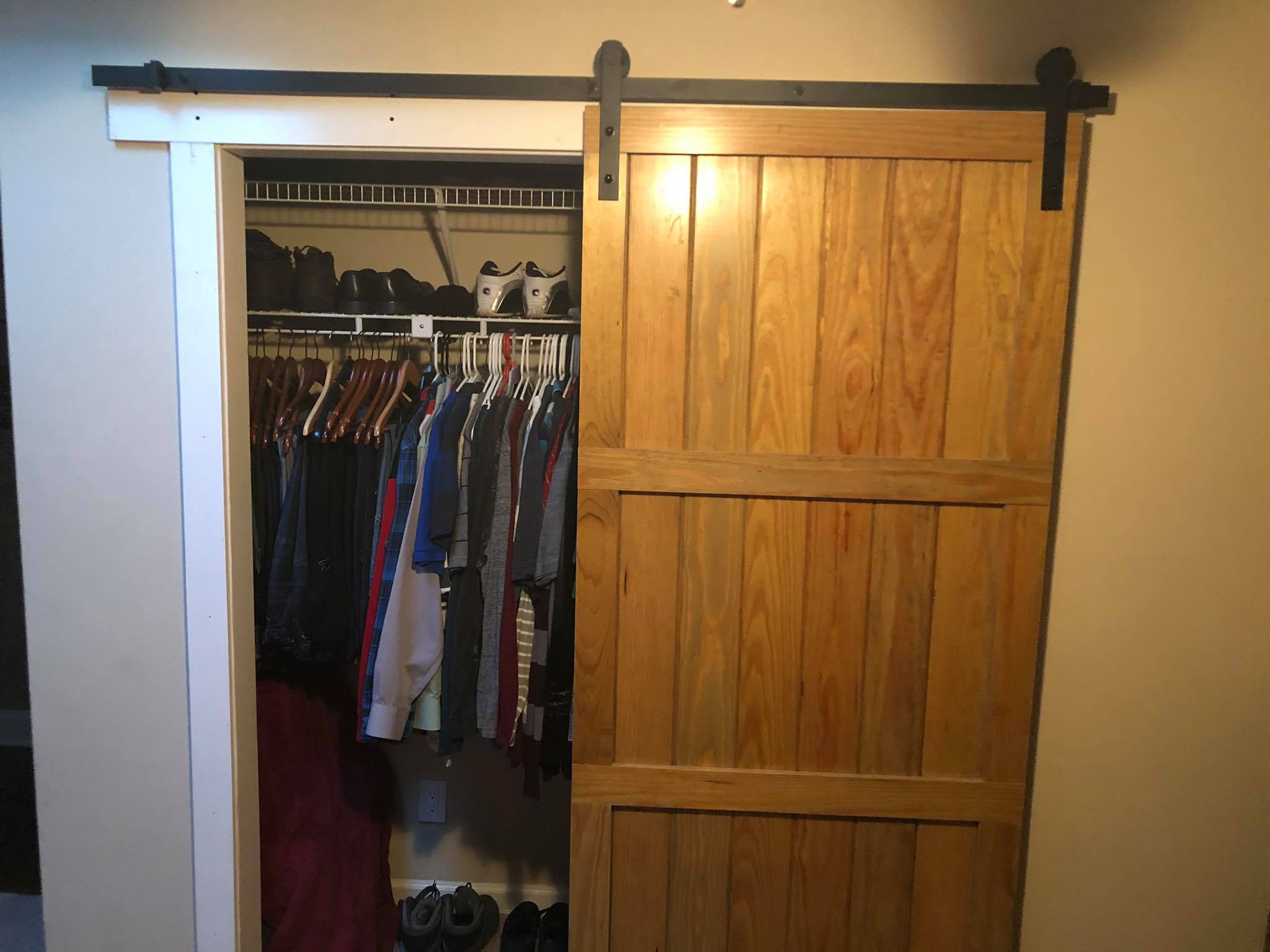 Custom Barn Style Door Installed 6