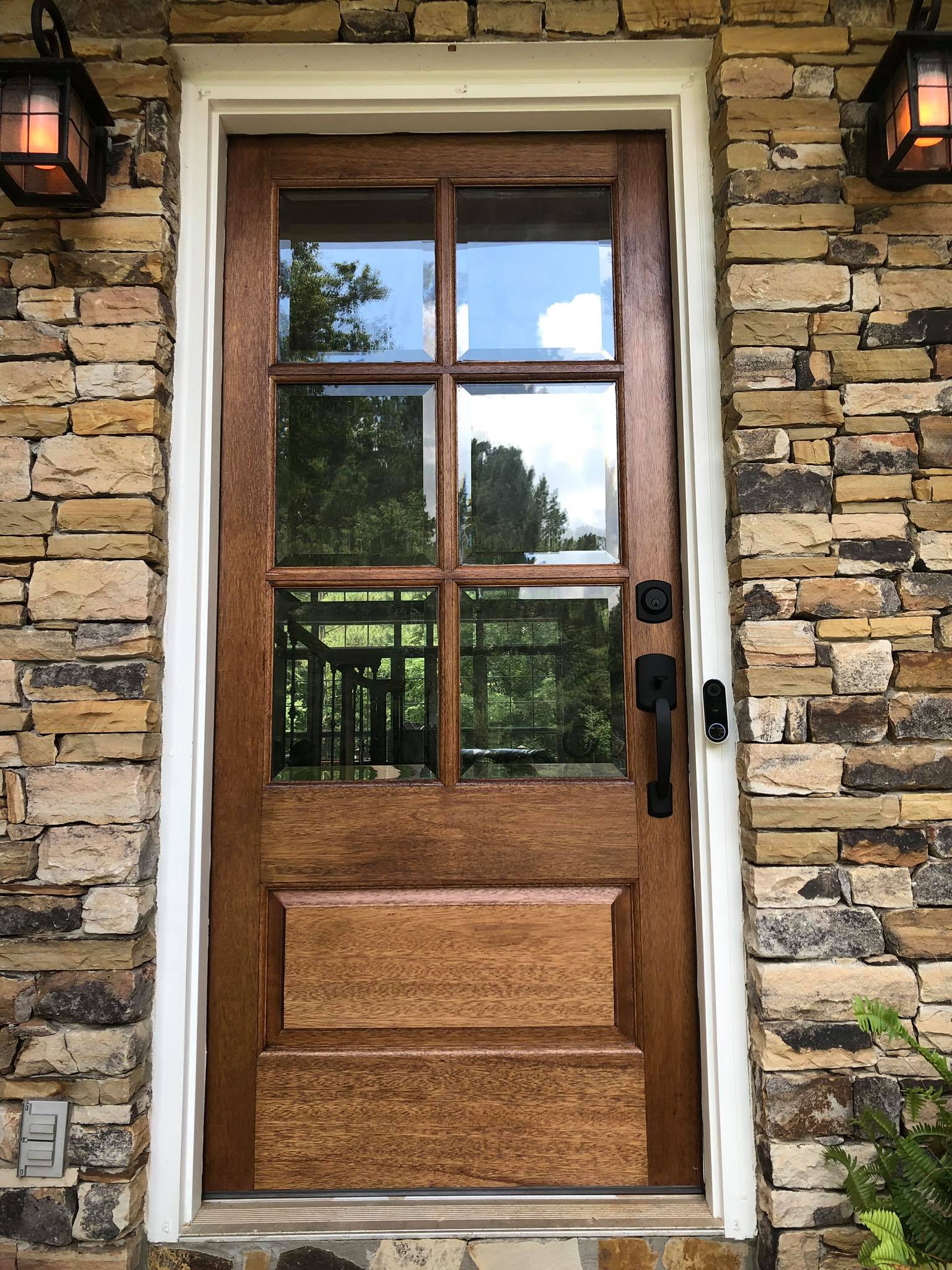 Custom Front Door Staining and Installation 2