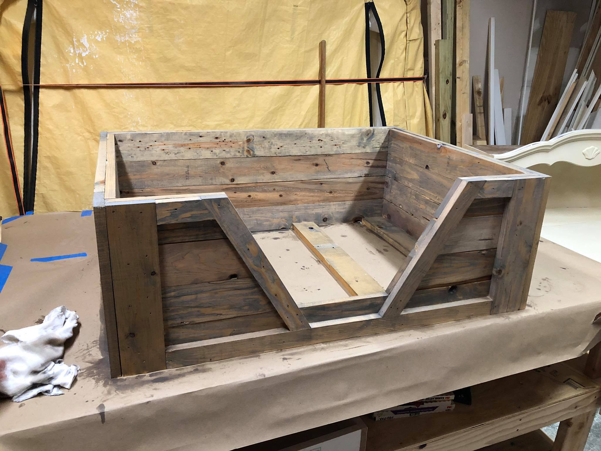 Custom Wood Dog Bed Construction 7