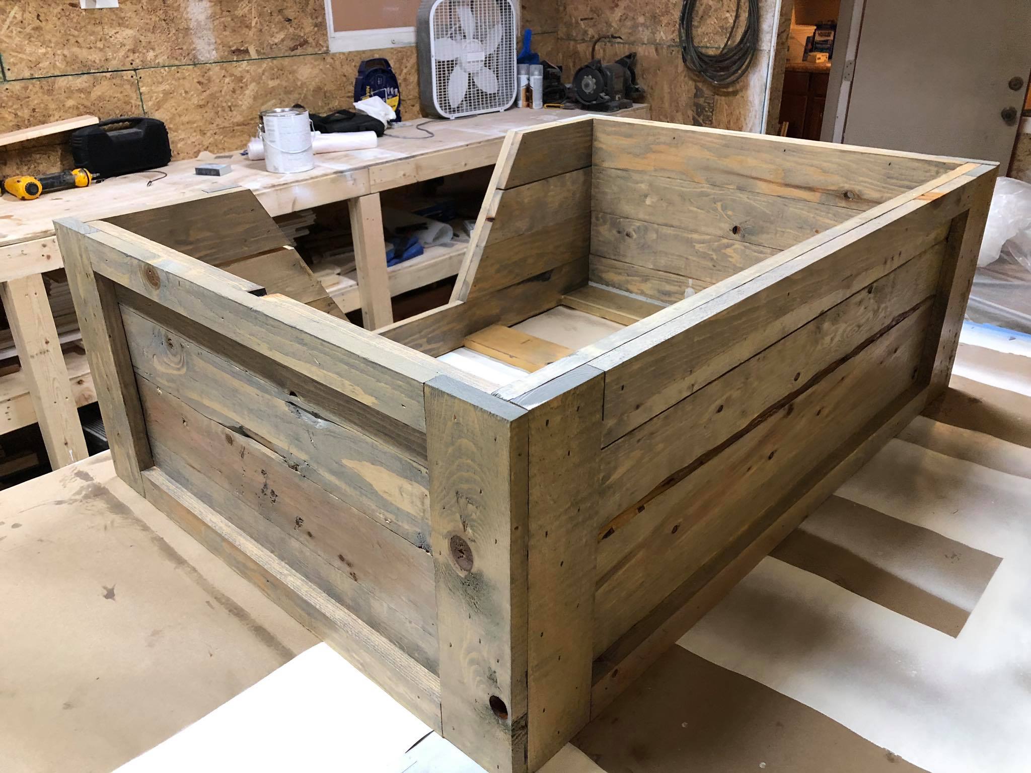 Custom Wood Dog Bed Construction 5