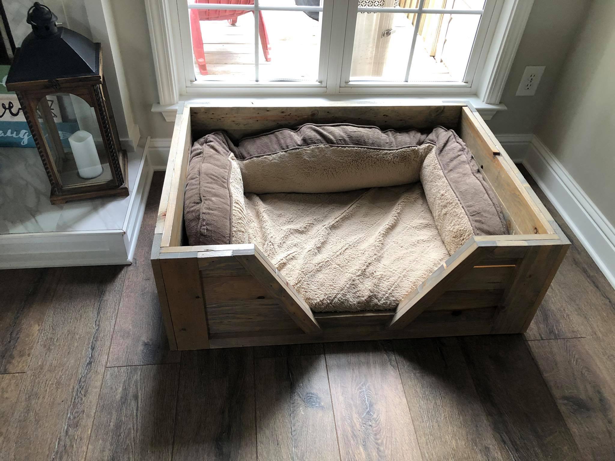 Custom Wood Dog Bed Construction 2