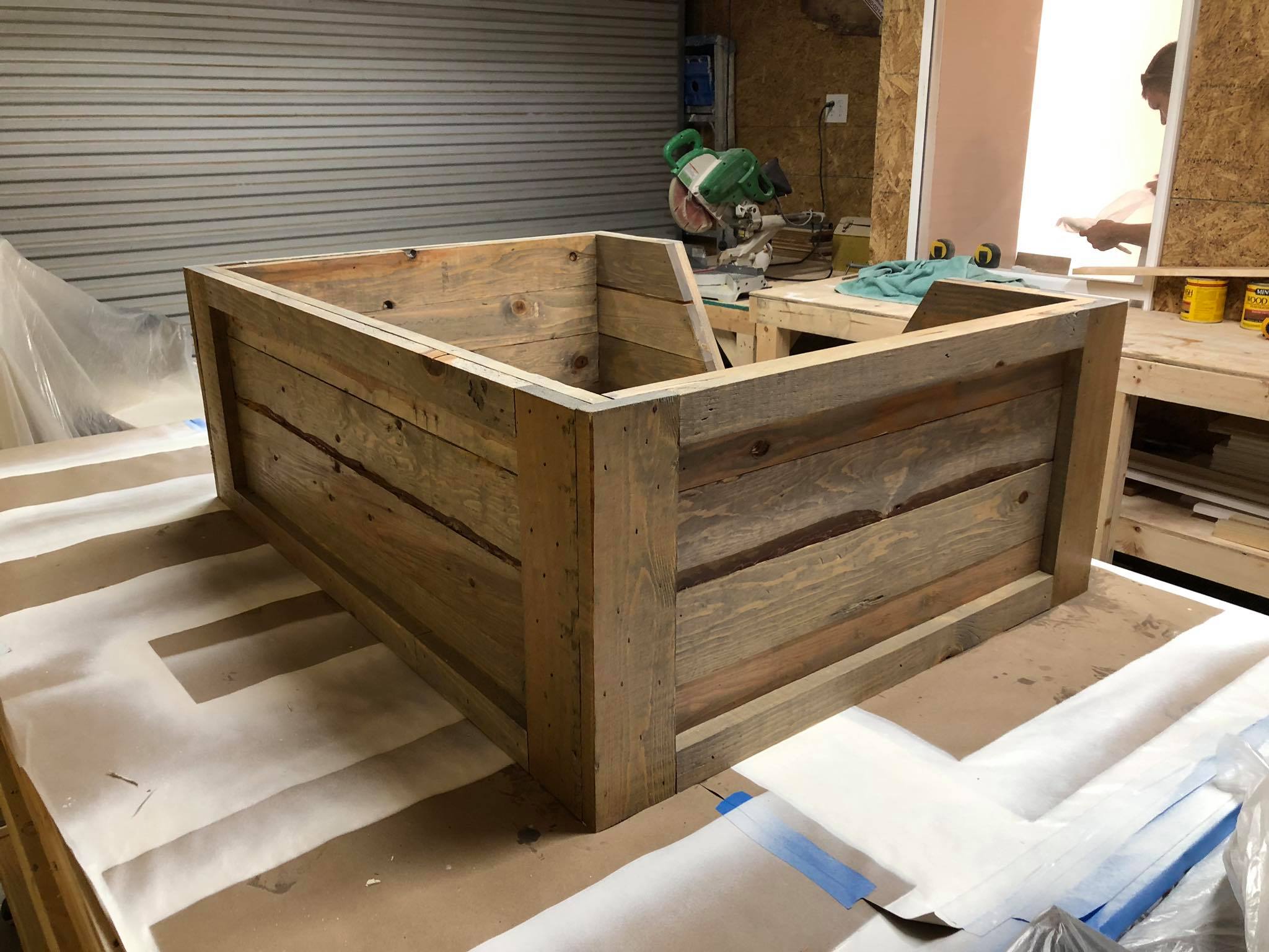 Custom Wood Dog Bed Construction 1