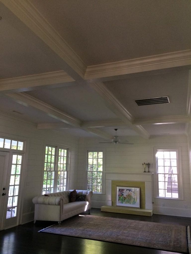 Beams and Crown Molding Installation & Painting near Fayetteville