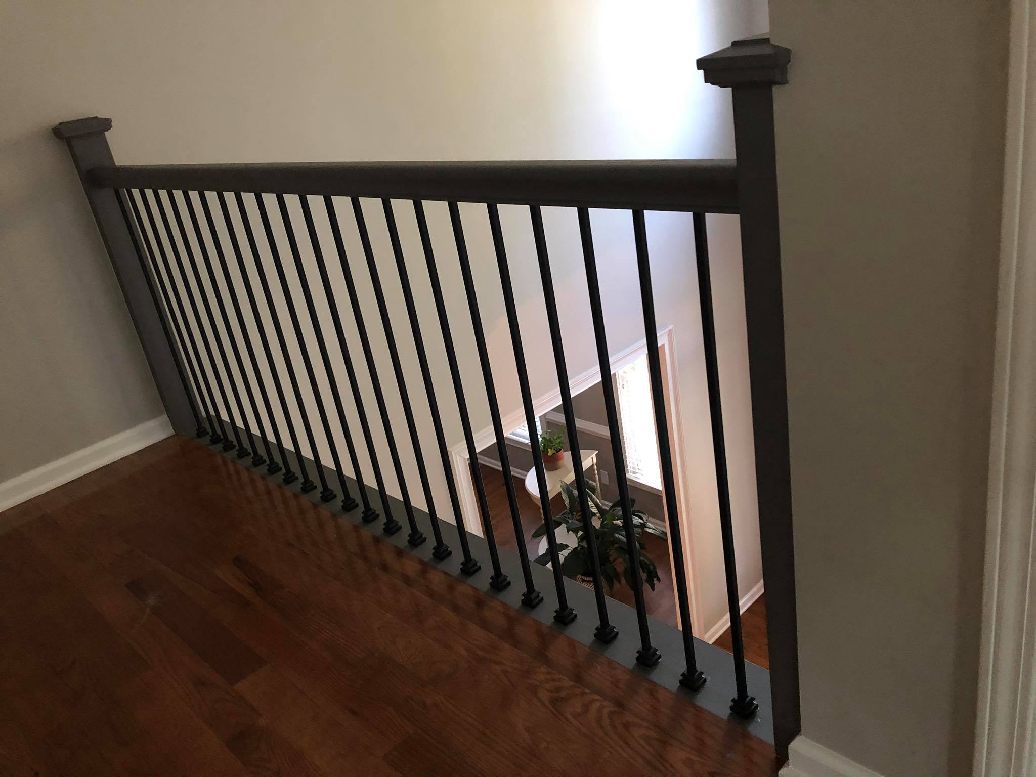 Staircase Trim and Riser Painting and Refinishing 3