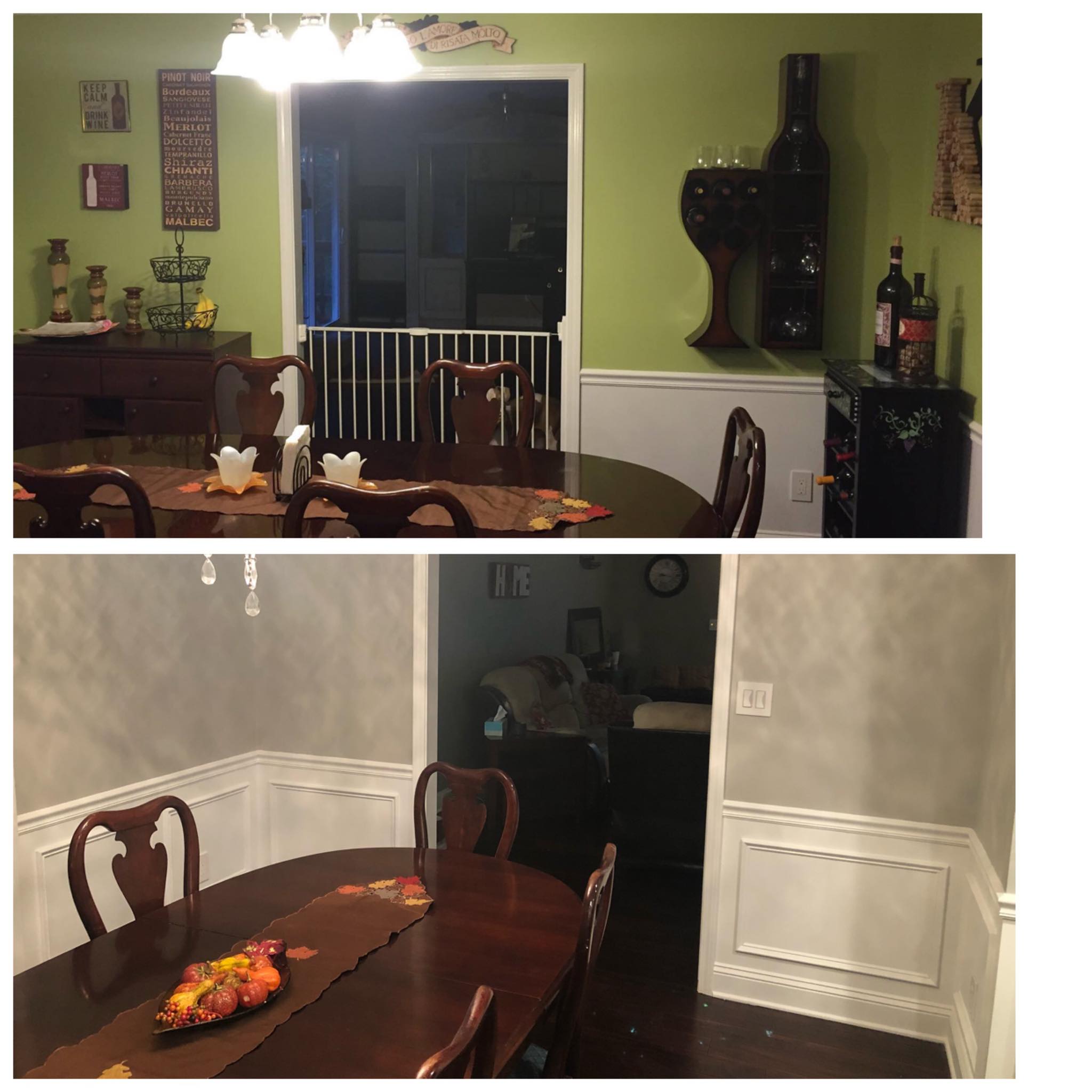 Custom Kitchen Cabinets & Island Painting and Refinishing with White Finish 2