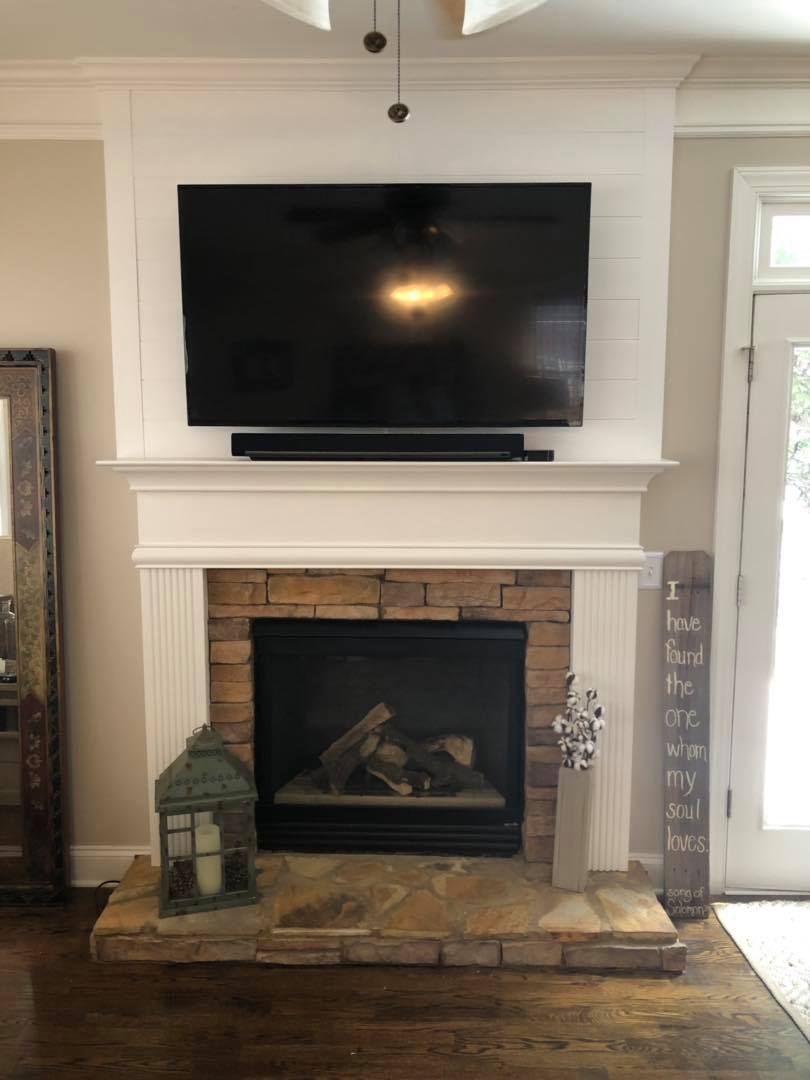 Fireplace Shiplap & Crown Molding Add-ons - Peachtree City 2