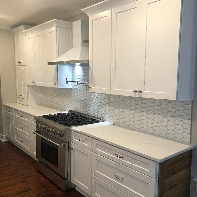 Full Kitchen Wall Mounted and Base Cabinets Install and Painting 2