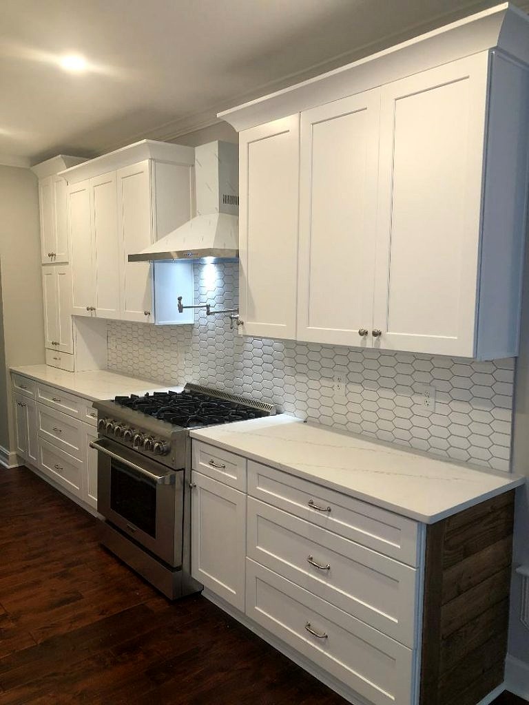 Full Kitchen Wall Mounted and Base Cabinets Install and Painting 2