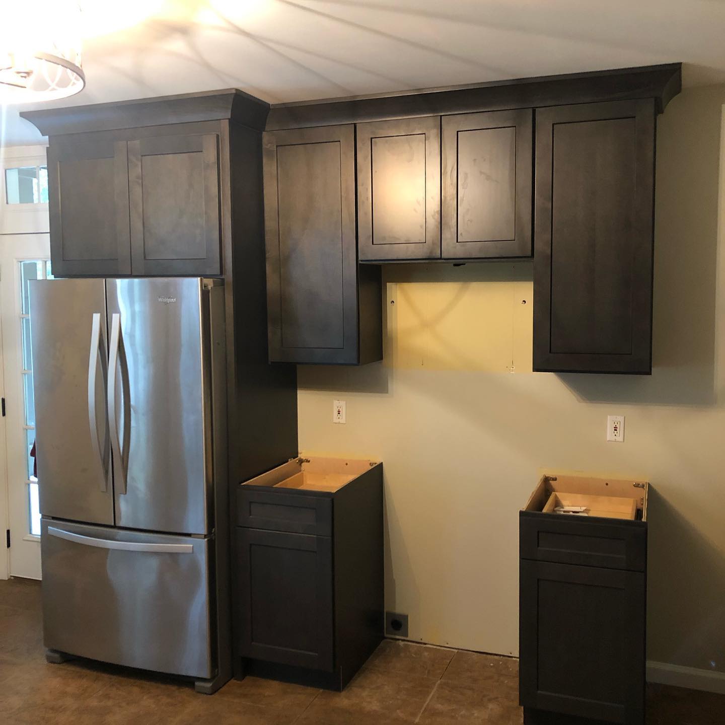 Basement Kitchen Cabinets Installed 8