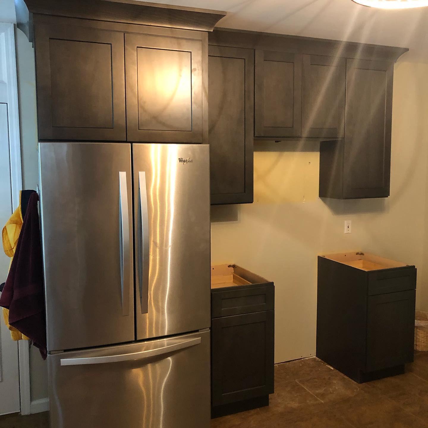 Basement Kitchen Cabinets Installed 7