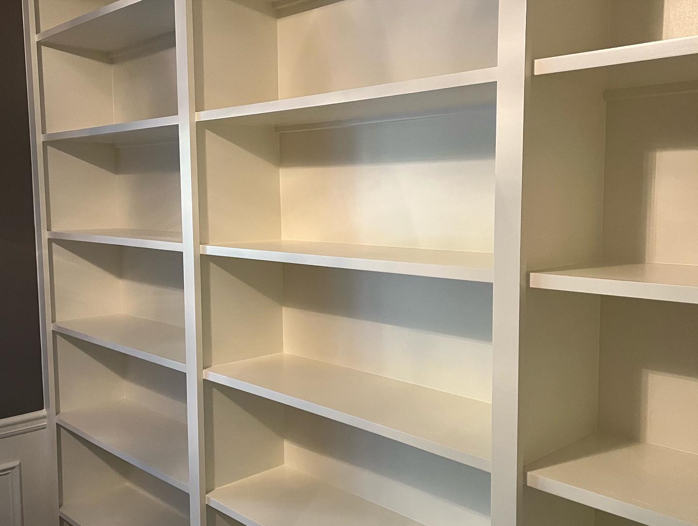 Custom Large Bookshelf Built in Cabinets 2
