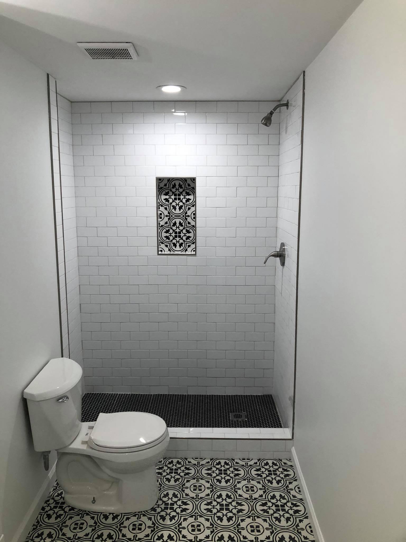 Basement Bathroom Custom Shower 3