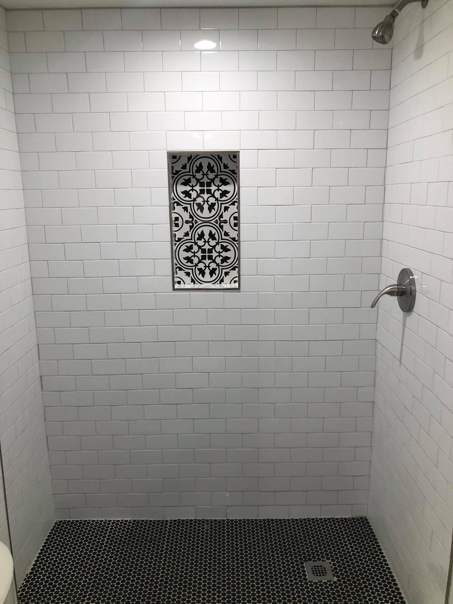 Basement Bathroom Custom Shower 1
