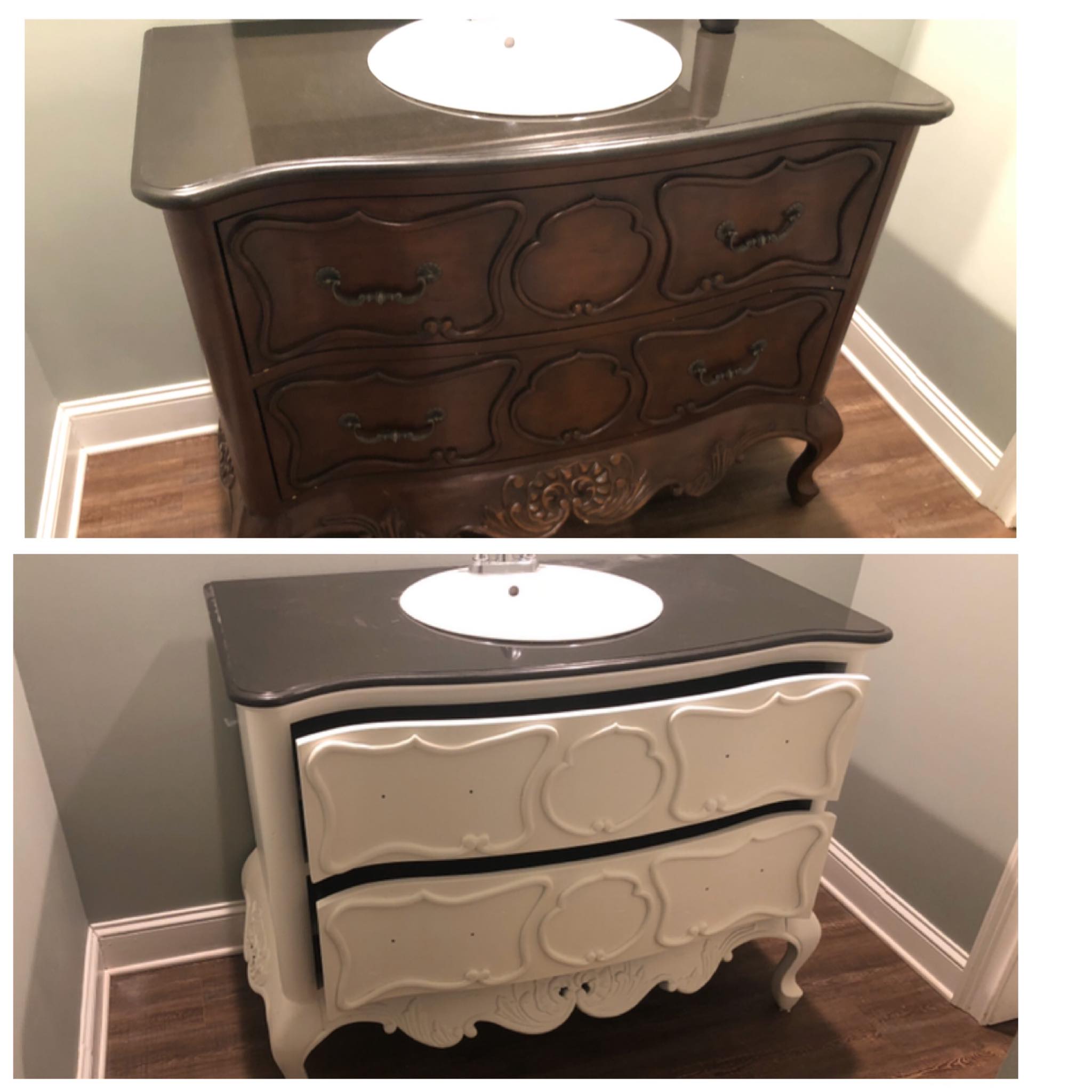 Sink Vanity Painting and Refinishing 3