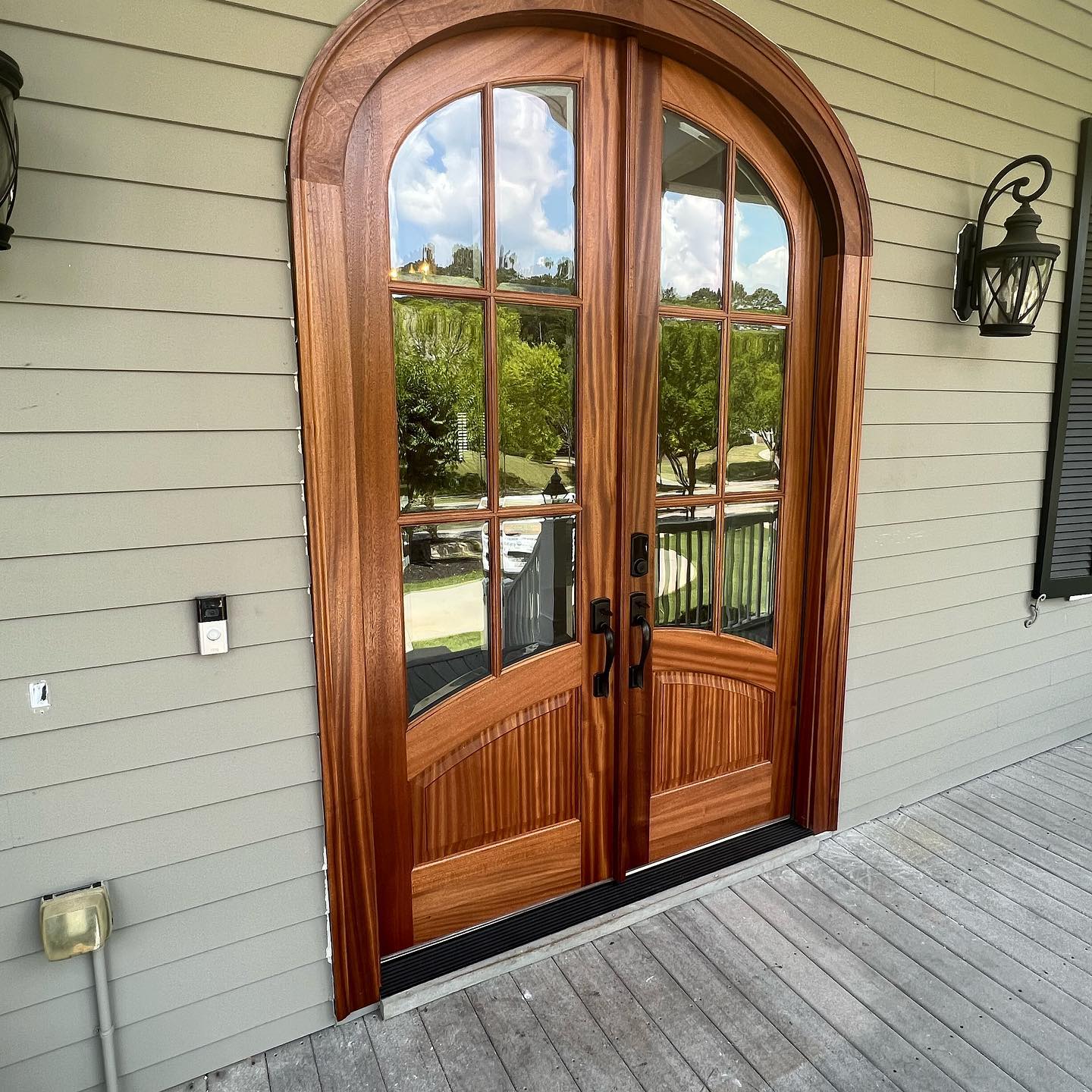 Double Entry Door Installation and Clear Coat 4