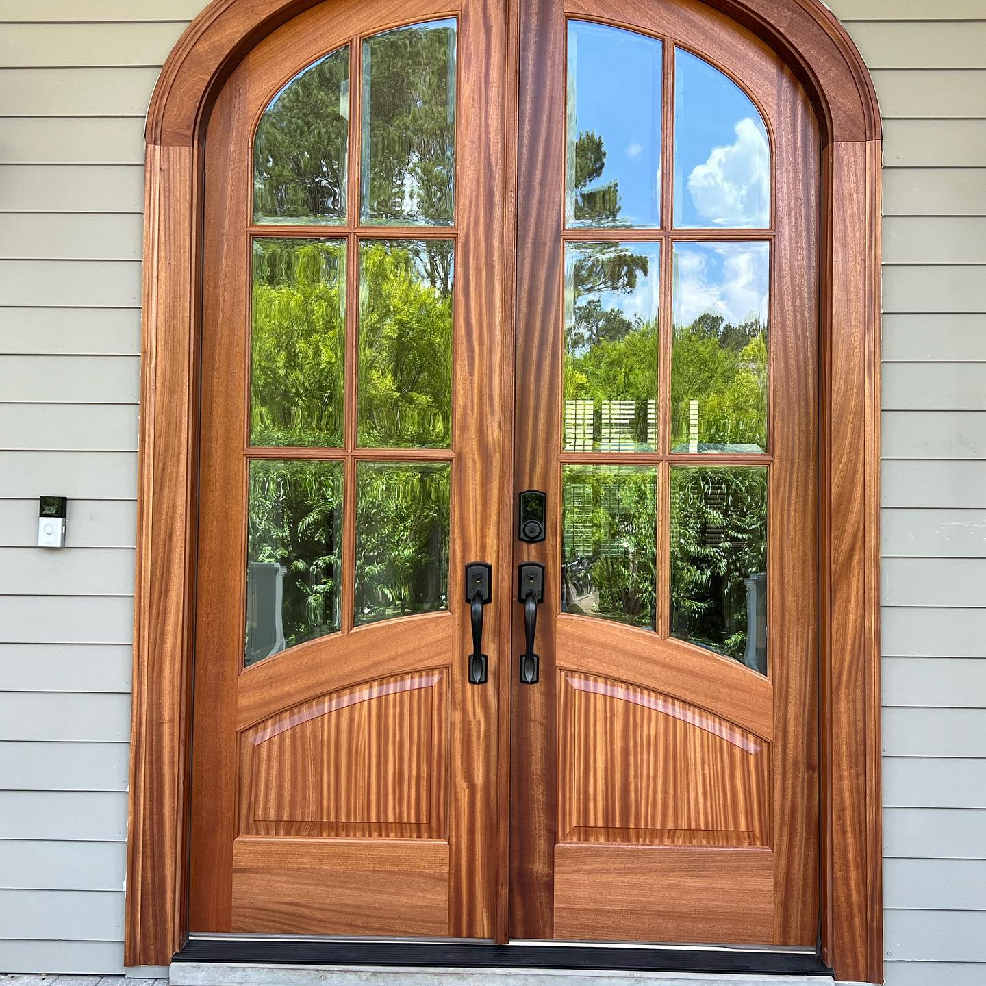 Double Entry Door Installation and Clear Coat 2