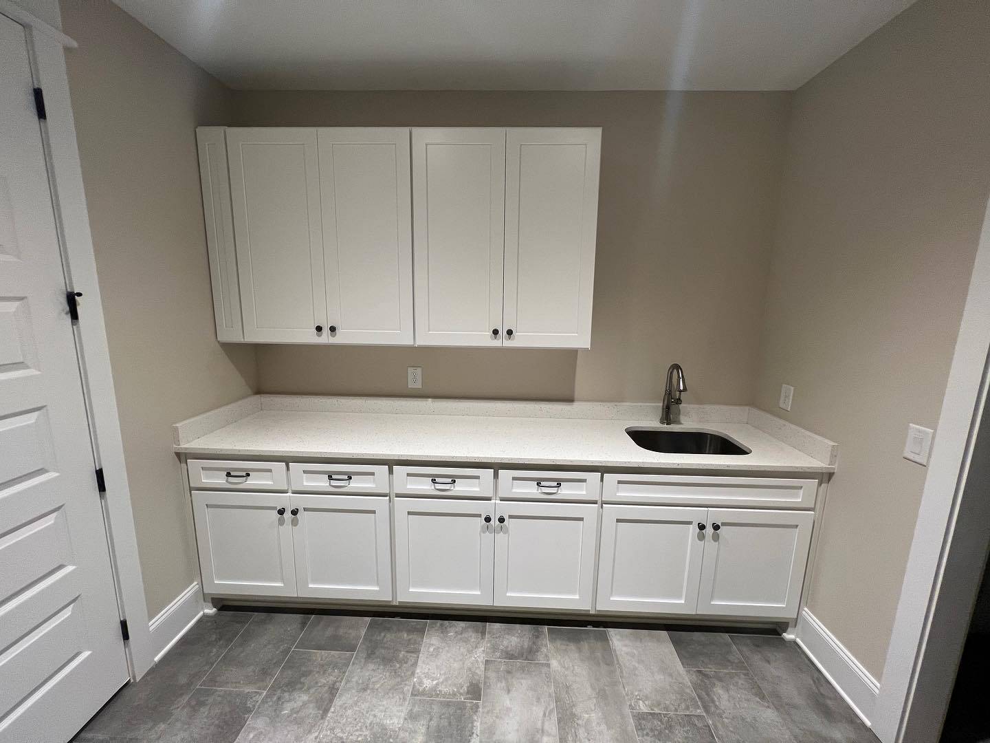 Laundry Room Cabinets Install and Coatings