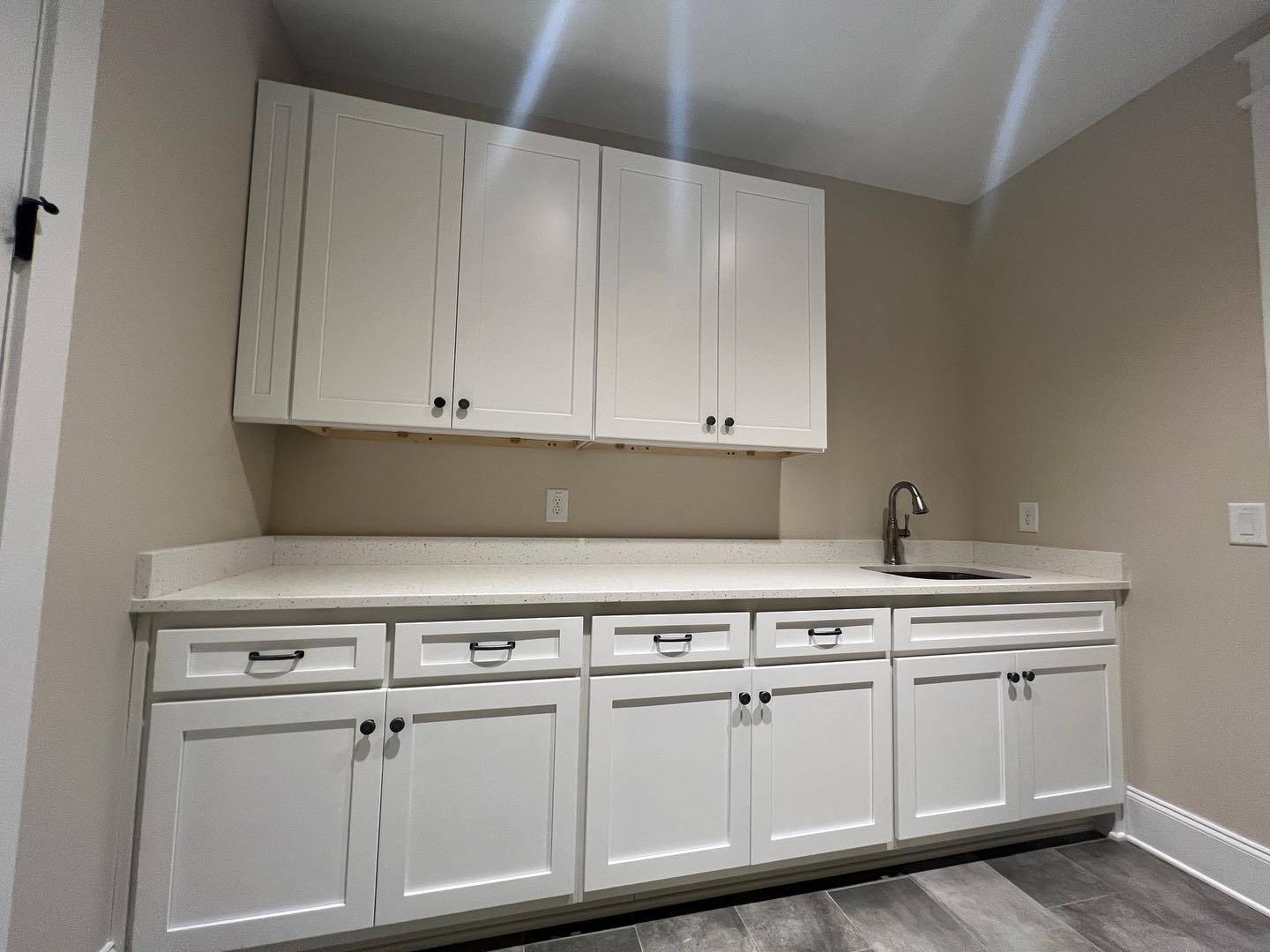 Laundry Room Cabinets Install and Coatings