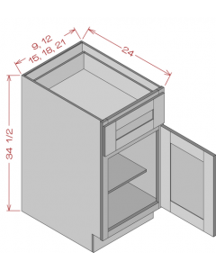 Base Cabinet Single Door Single Drawer
