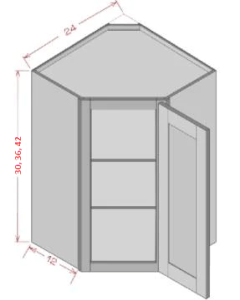 Wall Cabinet Diagonal Wall