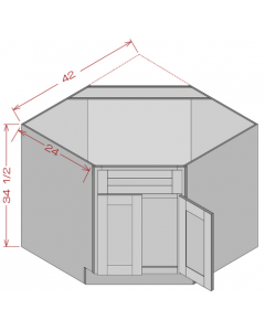 Base Cabinet Diagonal Corner Sink Base